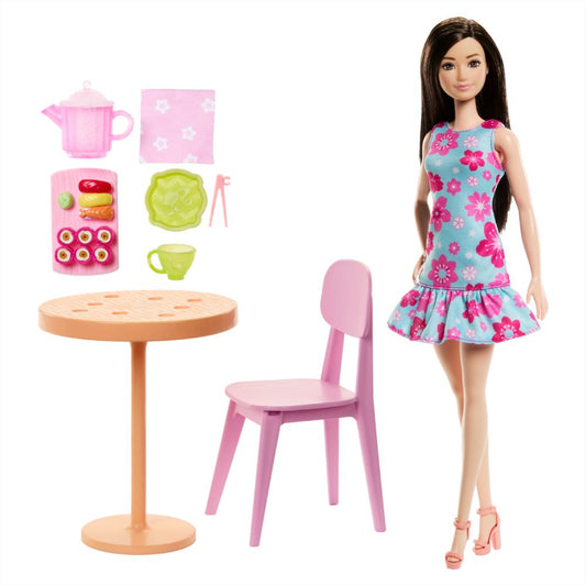 Barbie Pink Passport Japan Cafe Playset