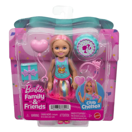 Barbie Family & Friends Club Chelsea Birthday-Themed Small Doll