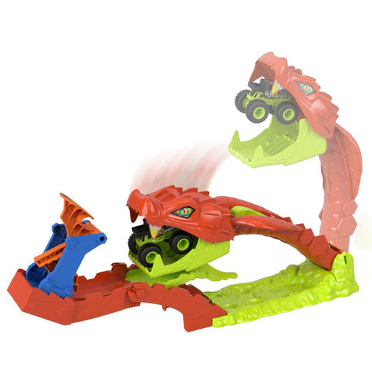 Hot Wheels Monster Trucks Snake Slam Takedown Playset