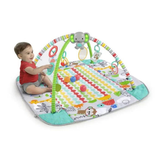 Bright Starts 5-in-1 Your Way Ball Play Baby Activity Gym & Ball Pit (Totally Tropical)