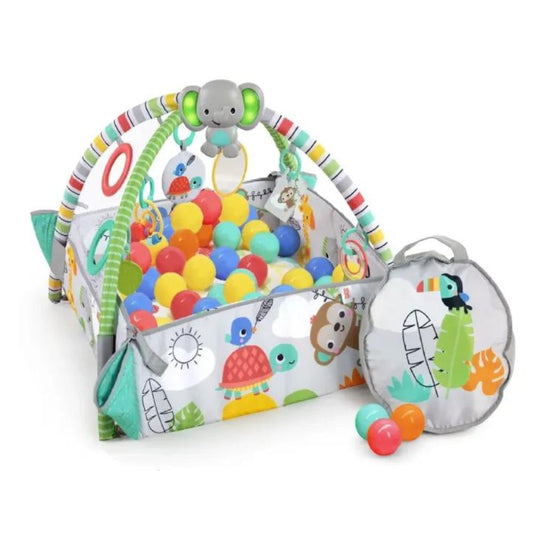 Bright Starts 5-in-1 Your Way Ball Play Baby Activity Gym & Ball Pit (Totally Tropical)