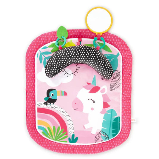 Bright Starts Rainbow Tropics Prop Mat, Baby Prop and Activity Playmat