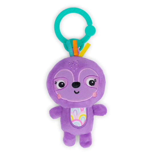 Bright Starts Jingle Joy On-The-Go-Toy Purple Sloth 