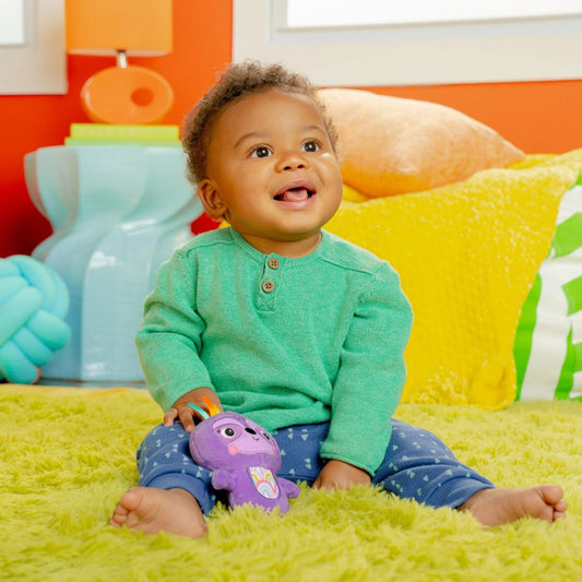 Bright Starts Jingle Joy On-The-Go-Toy Purple Sloth 