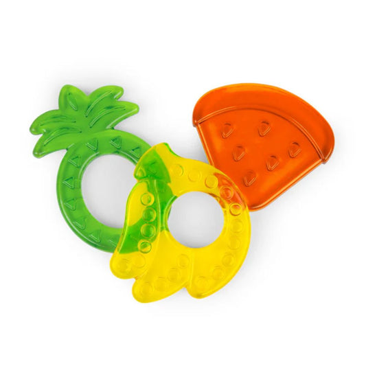 Bright Starts Juicy Chews 3 Pack Textured Teethers (Watermelon, Pineapple, Banana)