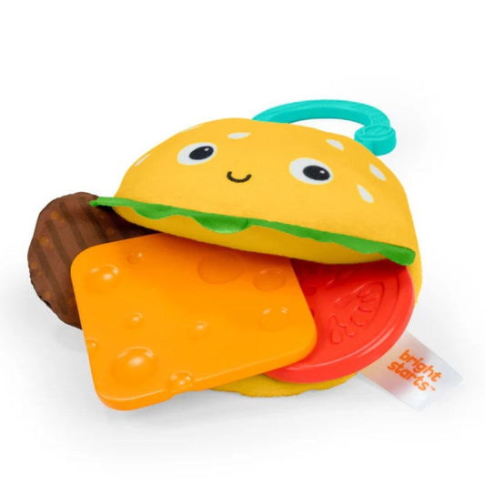 Bright Starts Say Cheeseburger Plush Teether