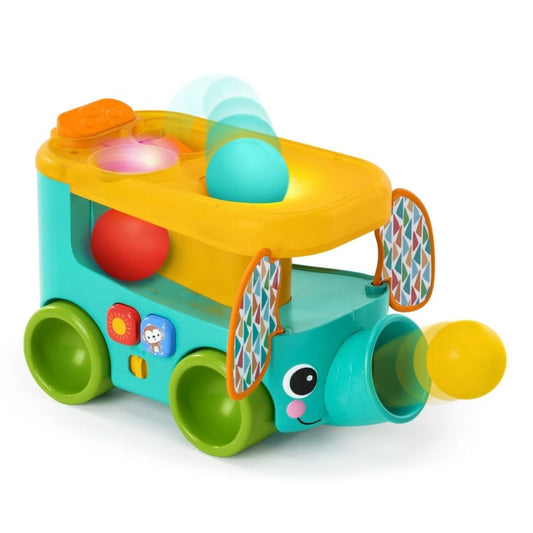 Bright Starts Pop & Roll Safari Bus Ball