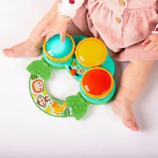 Bright Starts Safari Beats Musical Drum Toy