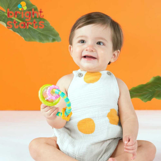 Bright Starts Grab & Spin Rattle & Teether