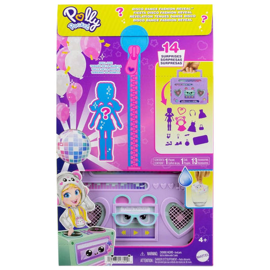 Polly Pocket Disco Dance Fashion Reveal Playset