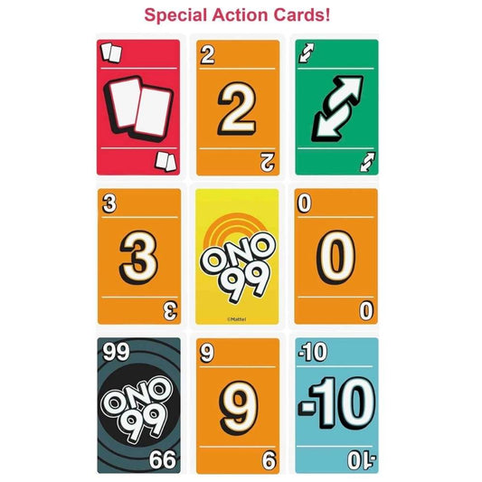 Mattel Games UNO Ono 99 Card Game