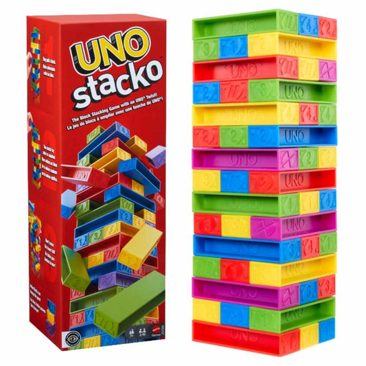 Mattel Games UNO Stacko Block Stacking Game