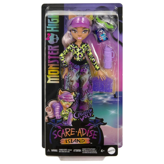 Monster High Scare-adise Island Doll - Clawdeen Wolf