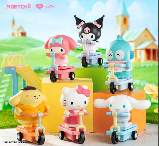Moetch Sanrio Blind Box Scooter Series Funny Moveable Toy