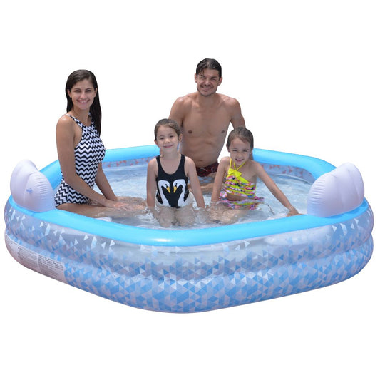 Jilong Giant Hexagon Family Pool (87.5x83x22.25")