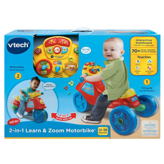 Vtech 2 in 1 Learn & Zoom Motorbike