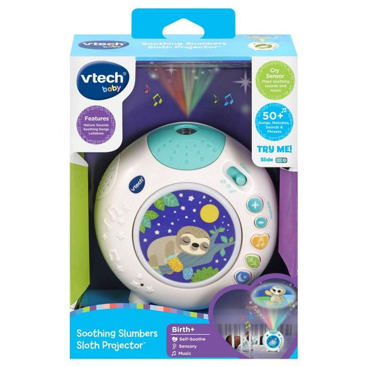 Vtech Sleepy Cot Light Soothing Slumbers Sloth Projector