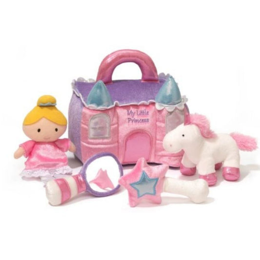 Gund My First Princess Castle Playset, 8 Inch, Soft Plush Toys Set, Kids Stuffed Toys, Gifts for Kids