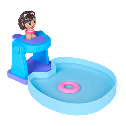 Gabby's Dollhouse Swimming Pool Playset Purr-ific Water-Themed Toy