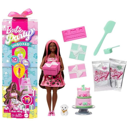 Barbie Party Unboxed Pet Birth Day Series w/ Doll
