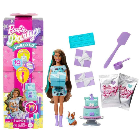 Barbie Party Unboxed Pet Birth Day Series w/ Doll