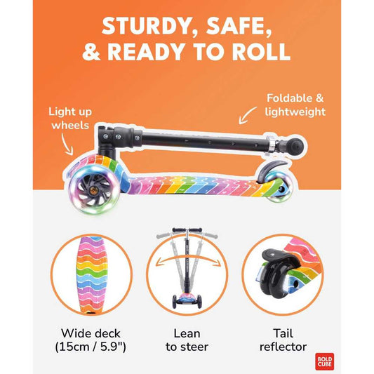 BOLDCUBE Big  3 Wheel Scooter - Astro Dream