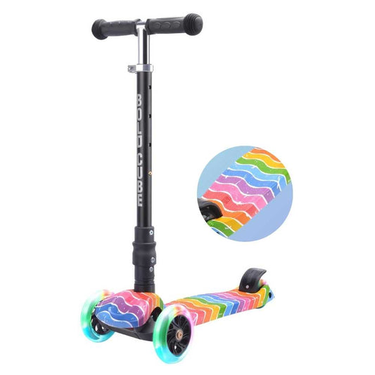 Bold Cube Foldable Astro Dream Big 3 Wheel Scooter Flashing Wheels