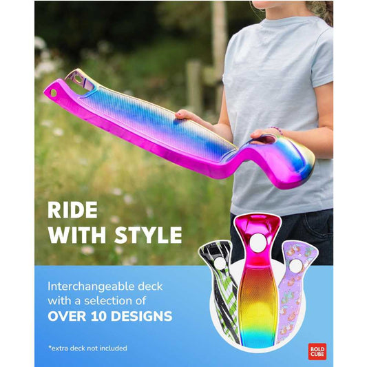 Bold Cube Foldable Street Graffiti Big 3 Wheel Scooter Flashing Wheels