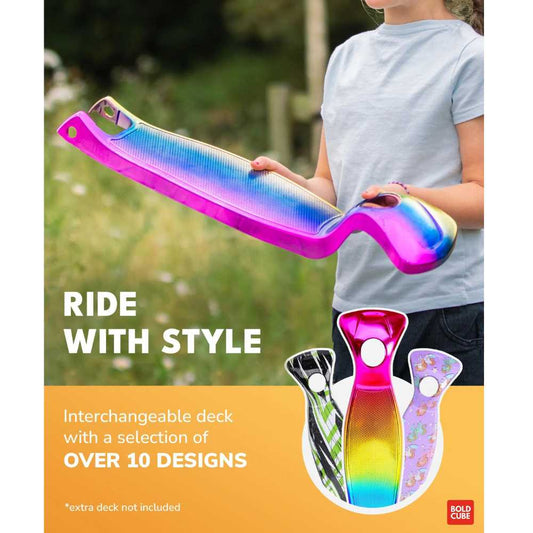 Bold Cube Foldable Crystal Rubix Big 3 Wheel Scooter Flashing Wheels