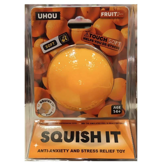 Squish It Uhou Orange Stretchy Fruit