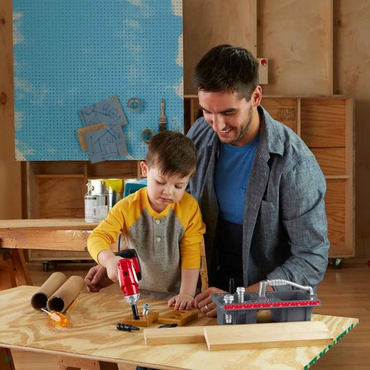 Fisher-Price Drillin' Action Tool Playset, Kids Toys for Ages 2-6 Years Old