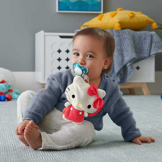 Fisher-Price Newborn Sanrio Clipimals Hello Kitty, Pacifier Holder for Ages 0 Months Up
