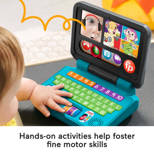 Fisher-Price Laugh and Learn, Let's Connect Laptop, Educational Toys for Ages 6-36 Months