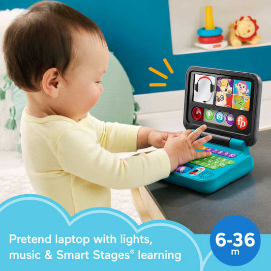 Fisher-Price Laugh and Learn, Let's Connect Laptop, Educational Toys for Ages 6-36 Months