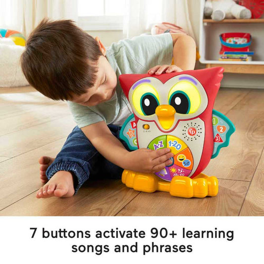 Fisher-Price Linkimals Light-Up and Learn Owl, Educational Toys for Ages 18 Months Up