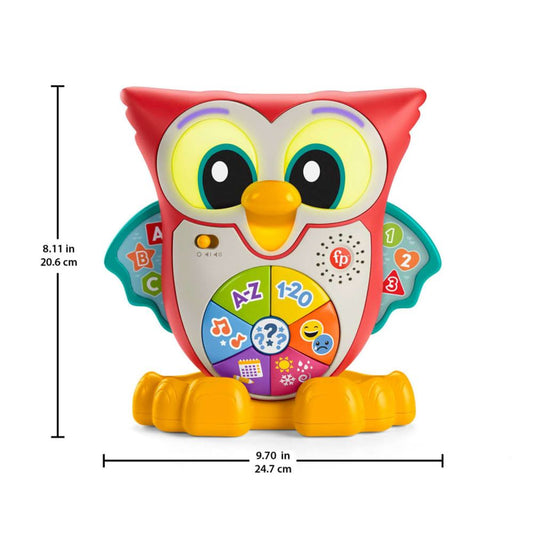 Fisher-Price Linkimals Light-Up and Learn Owl, Educational Toys for Ages 18 Months Up