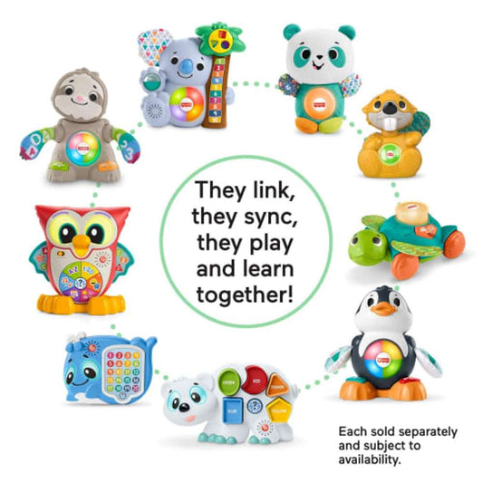 Fisher-Price Linkimals Puzzlin' Shapes Polar Bear, Educational Toys for Ages 18 Months Up