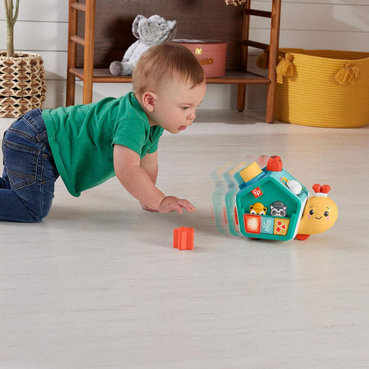 Fisher Price Press N Go Activity Snail House, Sensory Infant Toys for 9 Months and up