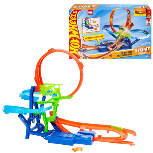 Hot Wheels Stunt Tracks Mid-Air Crash Playset