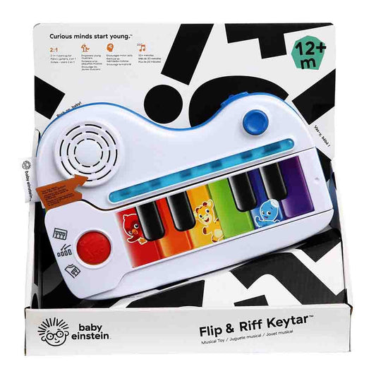 Baby Einstein Flip and Riff Keytar, Musical Toys for Ages 1 Year Old Up