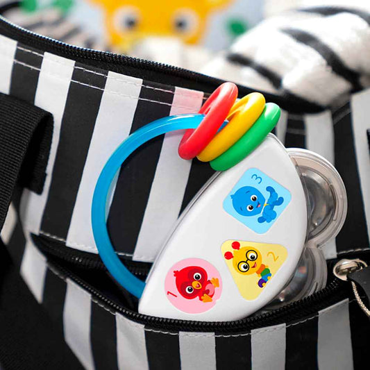 Baby Einstein Tiny Tambourine, Baby Musical and Rattle Toys for Ages 3-36 Months