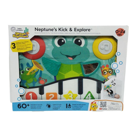 Baby Einstein Neptune's Kick and Explore, Baby Musical and Crib Toy for Ages 0 Months Up