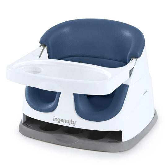 Ingenuity Baby Base 2-in-1 Booster and Floor Seat For 6-36 Months - Night Sky