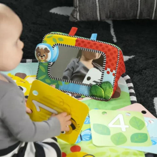 Baby Einstein Discovery Garden Tummy Time Mat & Mirror For Baby