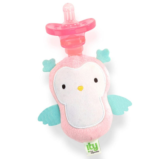 Kids II Ingenuity Cozy Coo Soothing Pacifier w/ Plushie Nally The Owl For 0-36 Months