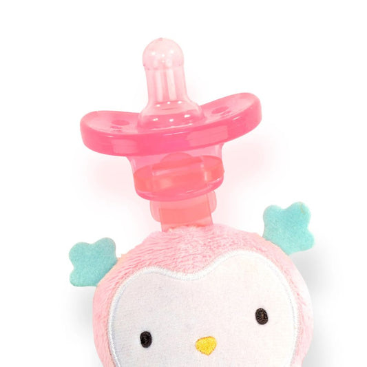 Kids II Ingenuity Cozy Coo Soothing Pacifier w/ Plushie Nally The Owl For 0-36 Months
