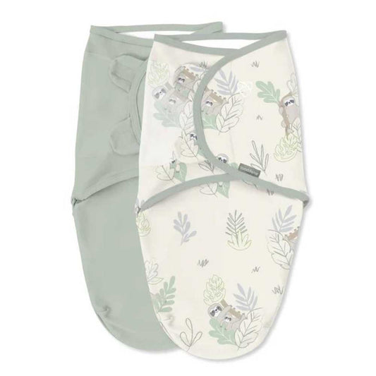 SwaddleMe Original 2-pack 100% Cotton Peakaboo Sloth Theme