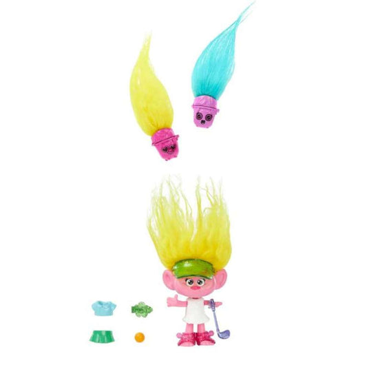 Trolls Band Together Small Dolls Hair Pops Yellow