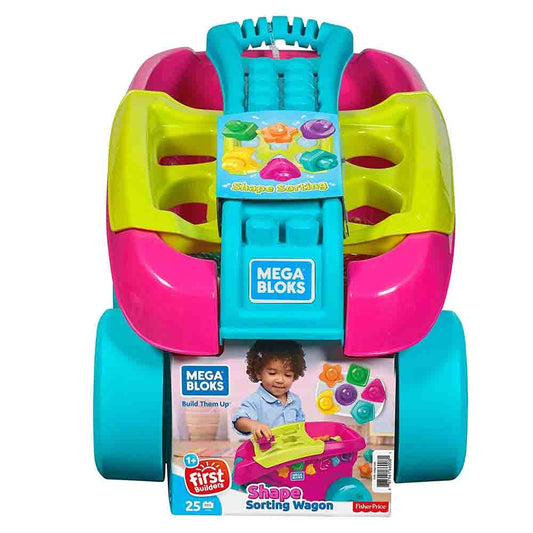 Mega Bloks Shape Sorting Wagon (Pink)