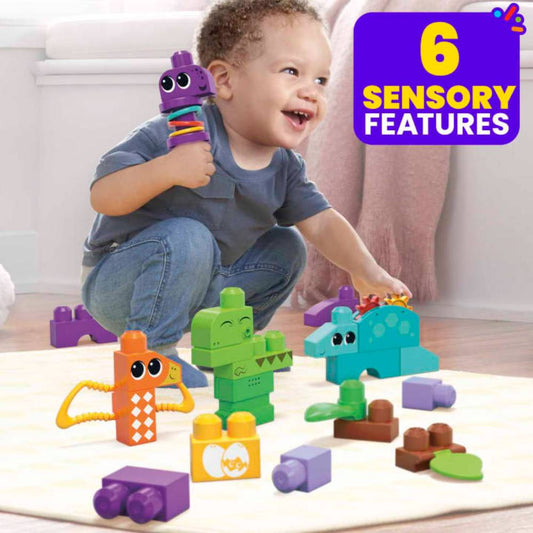 Mega Bloks Squeak n Chomp Dinos Building Blocks